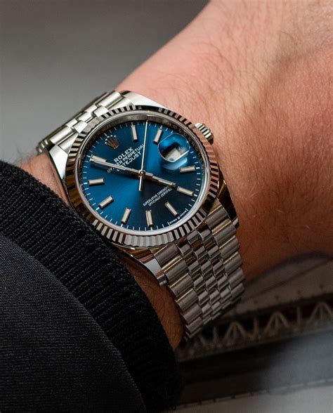 rolex on the wrist|rolex datejust 36mm on wrist.